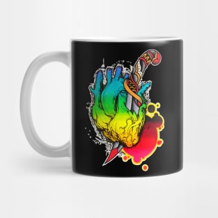 Neon Heart Mug